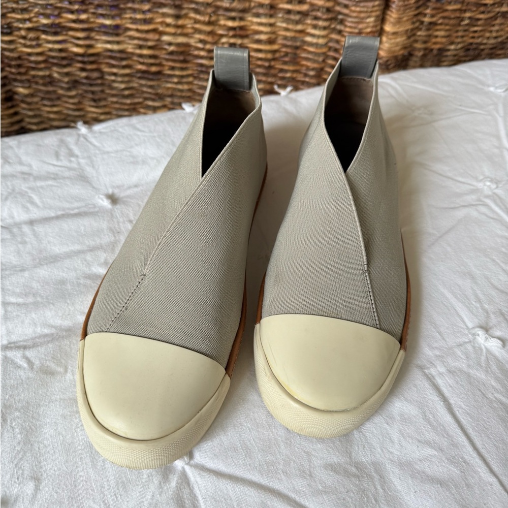 Mercedes Castillo Thana Leather Beige Sneakers - Size 38 1/2 (8/8.5)